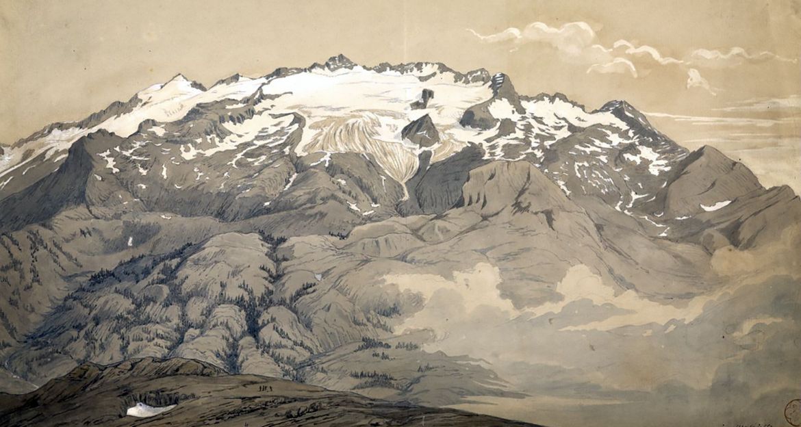 il Monte Bianco disegnato da Viollet-le-Duc