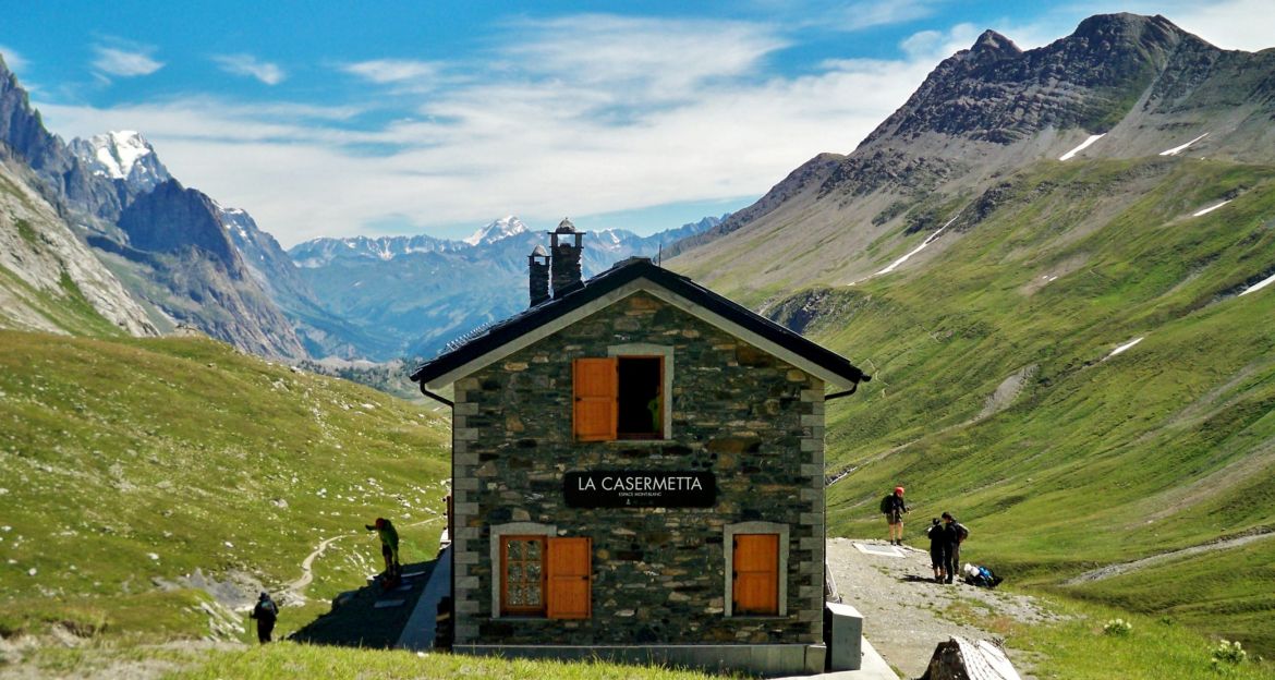La Casermetta de l'Espace Mont-Blanc au Col de La Seigne 