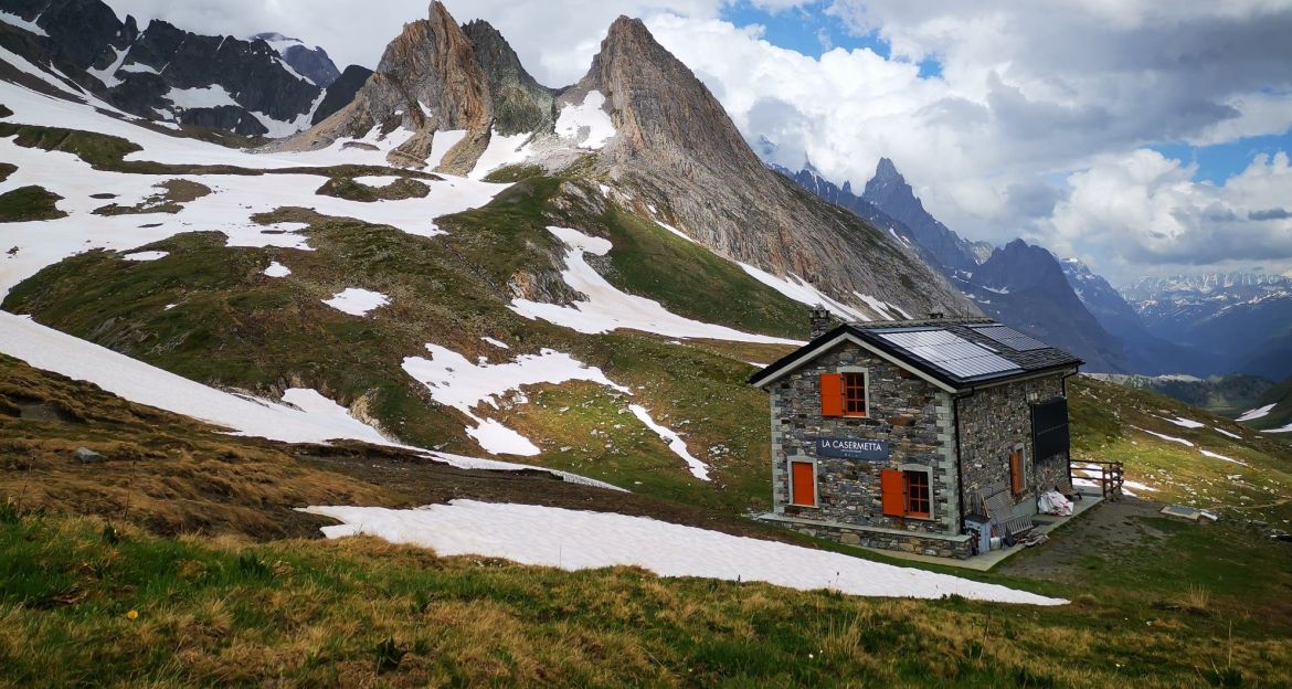 La Casermetta dell’Espace Mont-Blanc al Col de La Seigne 