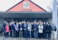 Conférence transfrontalière Mont-Blanc du 11 décembre 2018 à Martigny. Photo de groupe