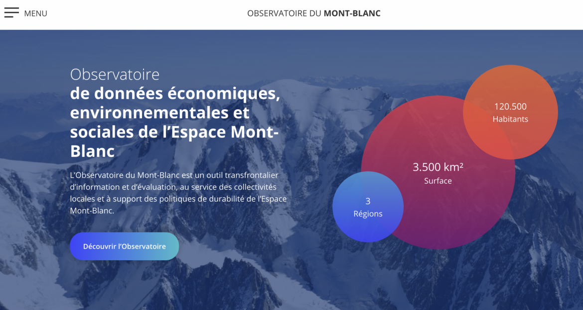 Observatoire de données économiques, environnementales et sociales de l’Espace Mont-Blanc